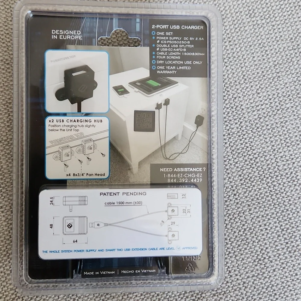 USB Charger for dressers